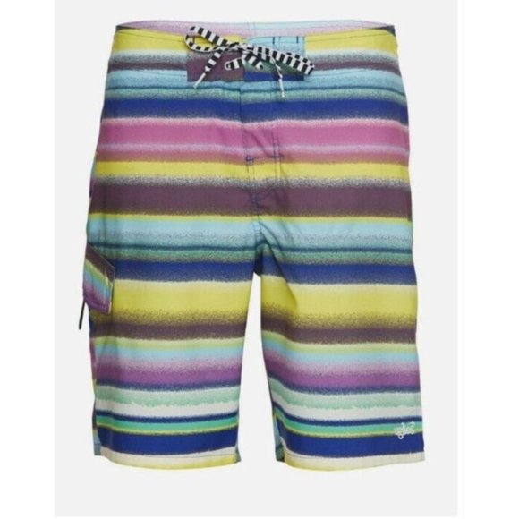 Uglies Board Short Mens M On The Horizon 9 Inch Cargo Pocket Swim 5036 - Picture 11 of 11